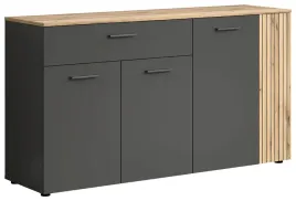 komoda-4d1s-esteban-grafitowa-150-cm-dab-evok-z-szuflada-mebelbos