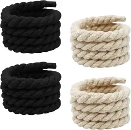 2-pary-sznurowadel-8-mm-160-cm-bezowe-i-czarne-do-butow-sportowych