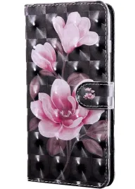 etui-do-xiaomi-redmi-a3-skorzane-portfel-kwiaty-klapka