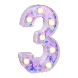 lampka-led-cyfra-3-syrenka-fiolet-dekoracja-urodzinowa
