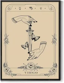 obraz-na-plotnie-znak-zodiaku-panna-tarot-sztuka-scienna-40x30