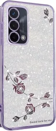 etui-oppo-a74-4g-brokat-kwiaty-przezroczyste-tpu-fioletowe-case