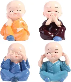 zestaw-4-mini-figurek-mnicha-zen-dekoracja-zywica-prezent