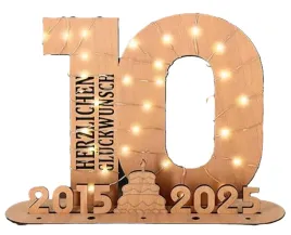drewniana-ozdoba-na-10-urodziny-led