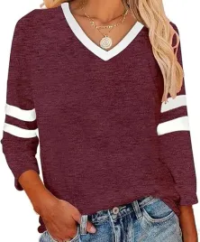 damska-bluzka-v-neck-3-4-bordowa-r-l