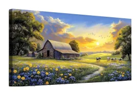 obraz-na-plotnie-duzy-59x119-cm-dekoracja-scienna-krajobraz-wiejski