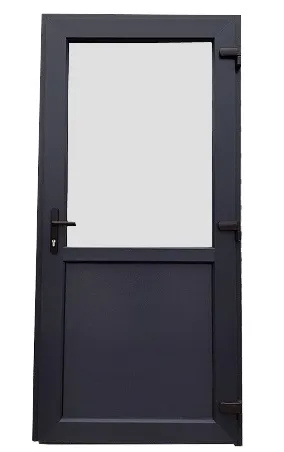 DRZWI ZEWNĘTRZNE PCV SKLEPOWE 100/210 ANTRACYT