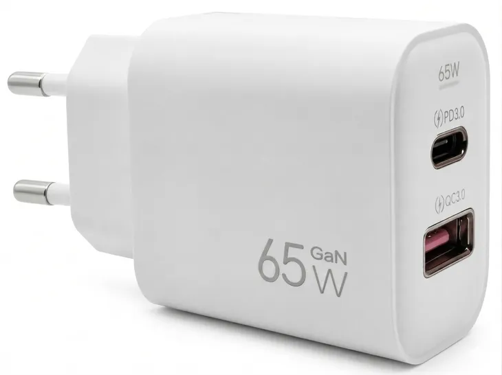 SZYBKA! ŁADOWARKA SIECIOWA 65W PD QC 3.0 USB-C i USB-A ZASILACZ DO TELEFONU