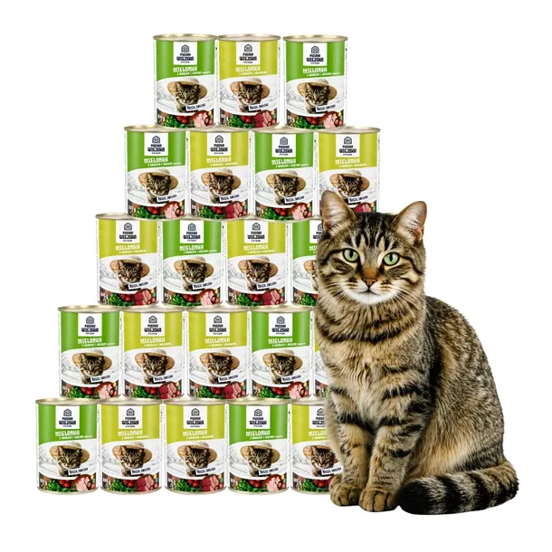 PUSZKA WIEJSKA mokra karma dla kota Mix Smaków puszka 24x800g