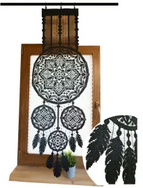 lapacz-snow-firany-gotowe-panel-zakardowy-klasyczny-czarny-45x130-lea