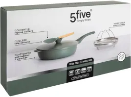 patelnia-5five-d28cm-zielony-odlew-aluminiowy