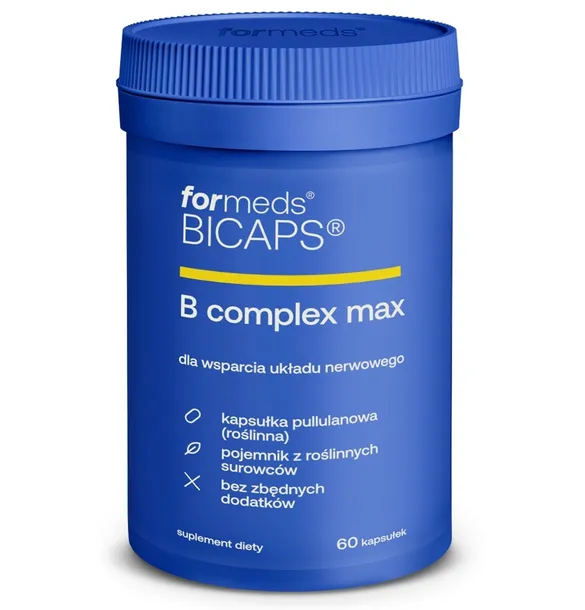 B COMPLEX MAX 60k FORMEDS BICAPS Wsparcie układu nerwowego