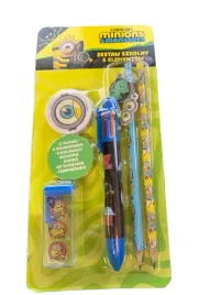 zestaw-szkolny-minionki-i-potworki-5-elementow-dlugopis-6-kolorowy