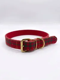 obroza-skorzana-szkocka-kratka-2cm-50cm