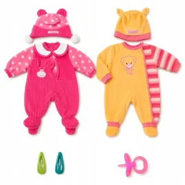 2x-ubranko-dla-lalki-bobas-40cm-pajacyki-czapka-spinki-gratis