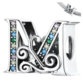 charms-litera-m-kolorowe-cyrkonie-s925-koralik-zawieszka-galazka-literka