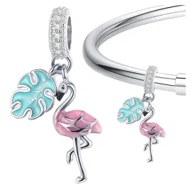 charms-flaming-rozowy-lisc-s925-koralik-beads-zawieszka-ptak-wakacje-srebro