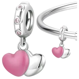 charms-serca-serduszka-zawieszka-srebro-925-milosc-dwa-serca-beads-rozowe