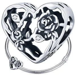 charms-serce-z-roza-koralik-srebro-pr-925-azurowe-beads-zawieszka-roza