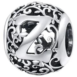 charms-literka-z-zawieszka-srebro-pr-925-koralik-azurkowy-litera-srebrny