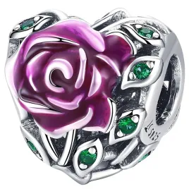 charms-serce-roza-srebro-925-zawieszka-koralik-kolorowy-beads-galazki