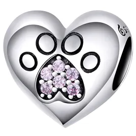 charms-serce-lapka-psa-srebro-925-koralik-srebrny-zawieszka-lapa-pies-925