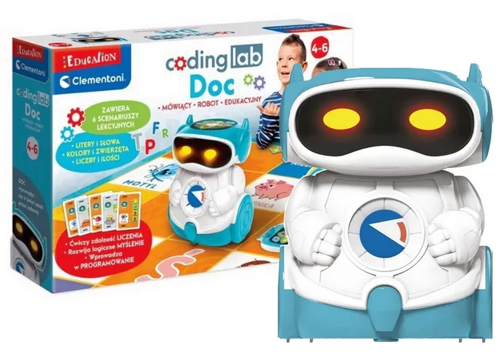 edukacyjny-robot-doc-clementoni-funkcje-mozliwosc-programowania