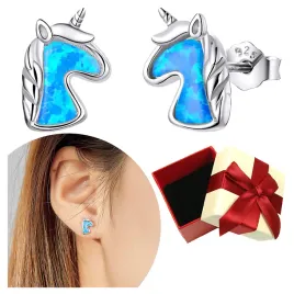 kolczyki-srebrne-jednorozec-sztyft-s925-niebieskie-blyszczace-unicorn-blysk