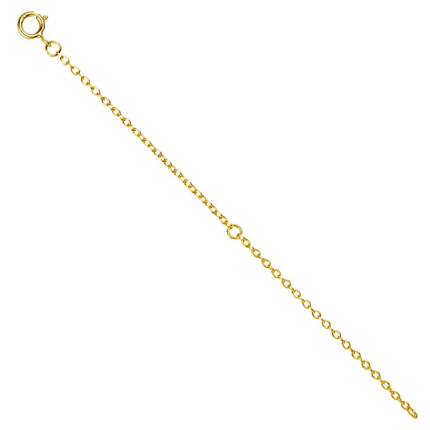 Przedłużka do łańcuszka bransoletki ZŁOTA 10cm srebro pr 925 przedłużenie