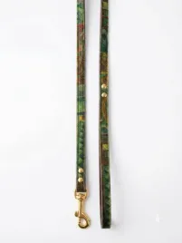 smycz-skorzana-zielona-mozaika-1-cm-93cm