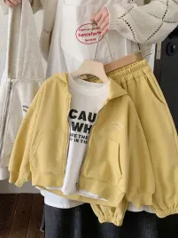 fashion-kids-dres-dzieciecy-z-kapturem-zolty-rozpinana-bluza-128-1la