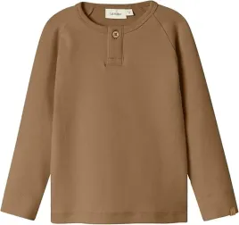 lil-atelier-bluzka-dziecieca-bawelniana-z-guzikiem-brazowa-110-5ga