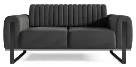 sofa-dwuosobowa-parissa-ciemnoszara-welur-czarne-nogi