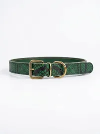 obroza-skorzana-skora-weza-zielona-15cm-45-cm