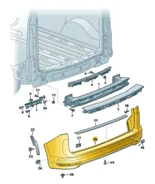 poszycie-zderzaka-tyl-czern-satynowa-vag-oe-2k7807417n9b9-nowe-oryginalne