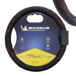 michelin-pokrowiec-na-kierownice-m-368-394-cm-czarny-czerwona-nitka