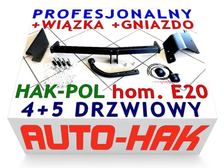HAK HOLOWNICZY+WIĄZKA KIA RIO 2000-2005 4+5DRZWI