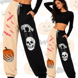 dres-damski-spodnie-dresowe-czaszka-halloween-elastyczne-dresy-m-l-164-170