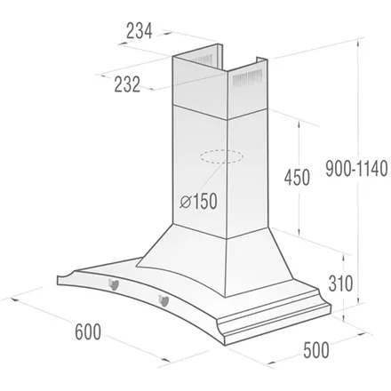 okap-gorenje-dk63mcli-stan-nowy