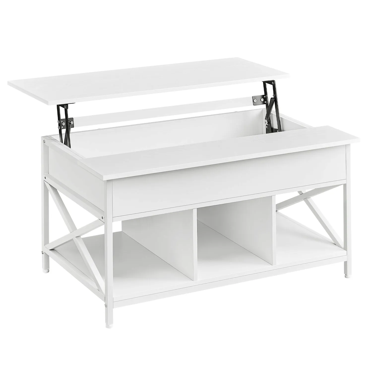 Stolik kawowy Songmics prostokątny 100 x 60 x 62cm biały - zdjęcie 6
