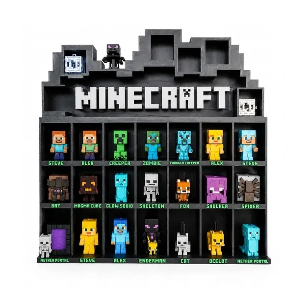 Półka na Kinder Joy Minecraft Organizer Stojak