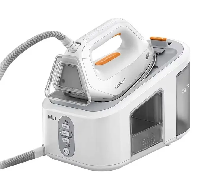Żelazko z generatorem pary Stacja parowa Braun CareStyle 3 IS3132 WH