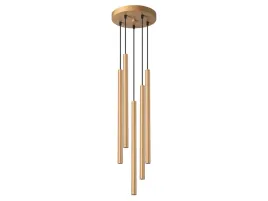 lampa-wiszaca-aureo-5p-zloty-metal-5x8w-led-bialy