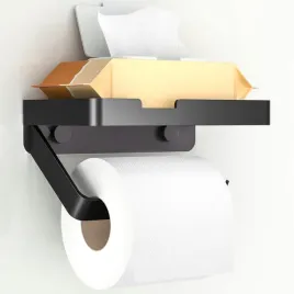euqvunn-wieszak-na-papier-toaletowy-z-polka-czarny