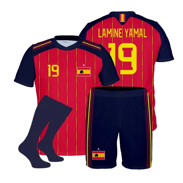 YAMAL HISZPANIA 2026/27 strój sportowy komplet + getry rozmiar 122
