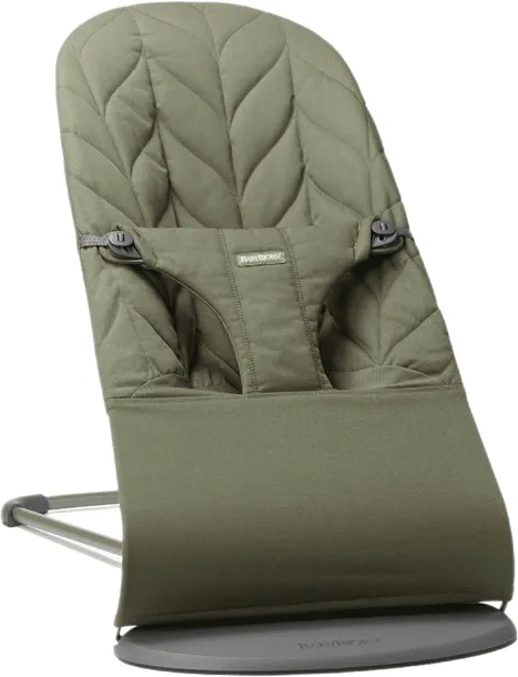 BABYBJORN BLISS LEŻACZEK BUJACZEK COTTON WOVEN PETAL QUILT CIEMNOZIELONY