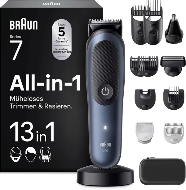 BRAUN SERIES 7 AIO7565 TRYMER MASZYNKA ZESTAW 13W1 DO WŁOSÓW BRODY CIAŁA