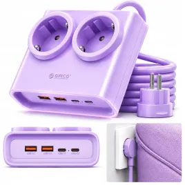 listwa-zasilajaca-przedluzacz-orico-25w-2xac-2xusb-a-2xusb-c-fioletowa