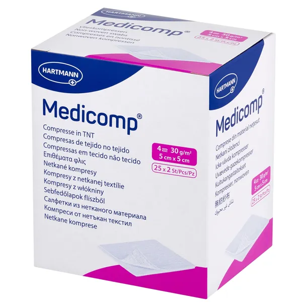 HARTMANN - Medicomp 5x5cm, 25 x 2szt. jałowe