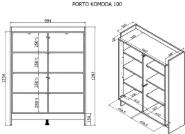 komoda-porto-100x38x130-dab-czarny